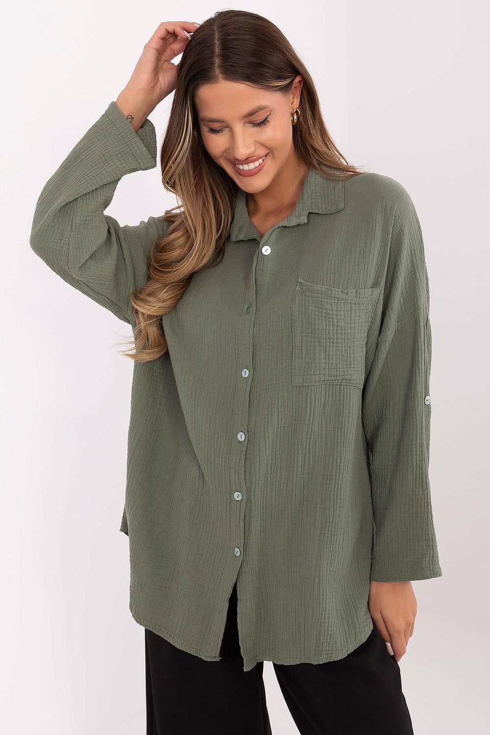 Long sleeve shirt model 210009 Italy Moda
